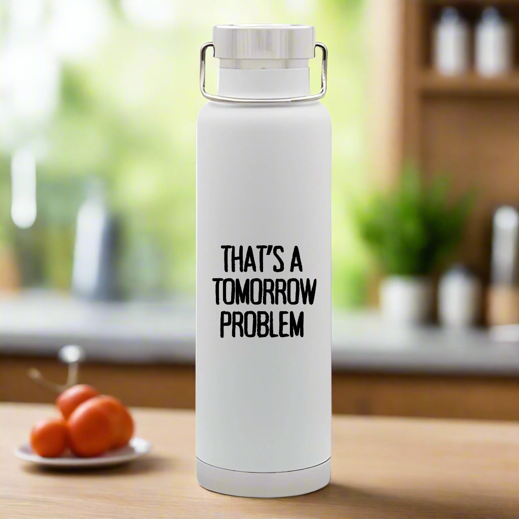 That's A Tomorrow Problem, Wide Opening Double-walled Stainless Steel with Copper Vacuum Insulation, 650ml Water Bottle