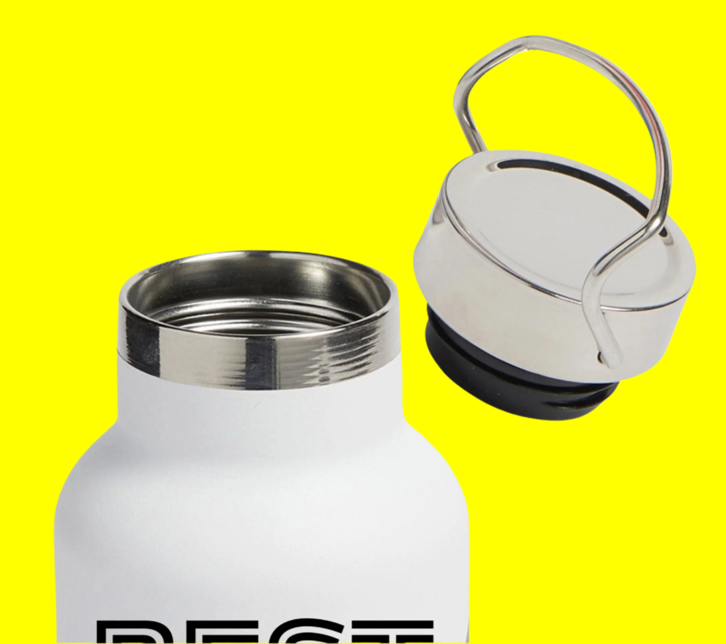 Best Dog Mum Ever 650ml Water Bottle, Wide Opening Double-walled Stainless Steel with Copper Vacuum Insulation