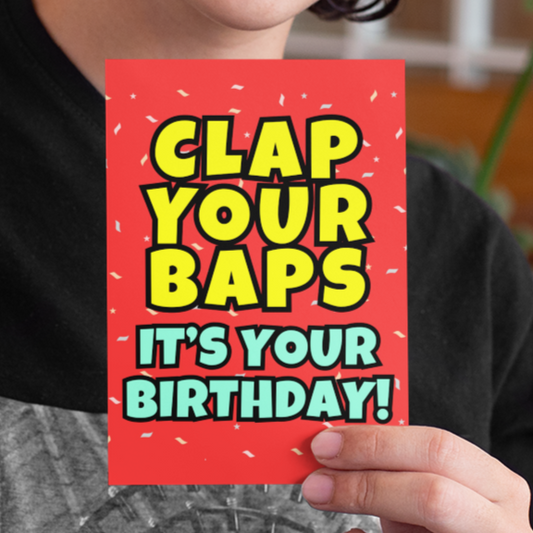 Clap Your Baps Funny Rude Birthday Card