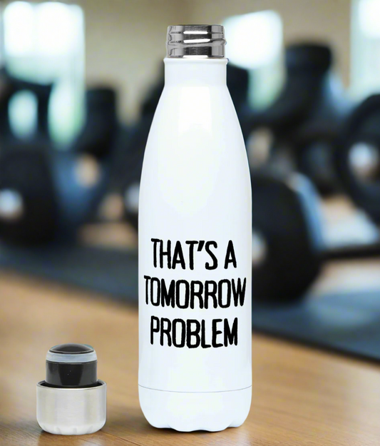 That's A Tomorrow Problem 500ml Double Walled Stainless Steel Water Bottle