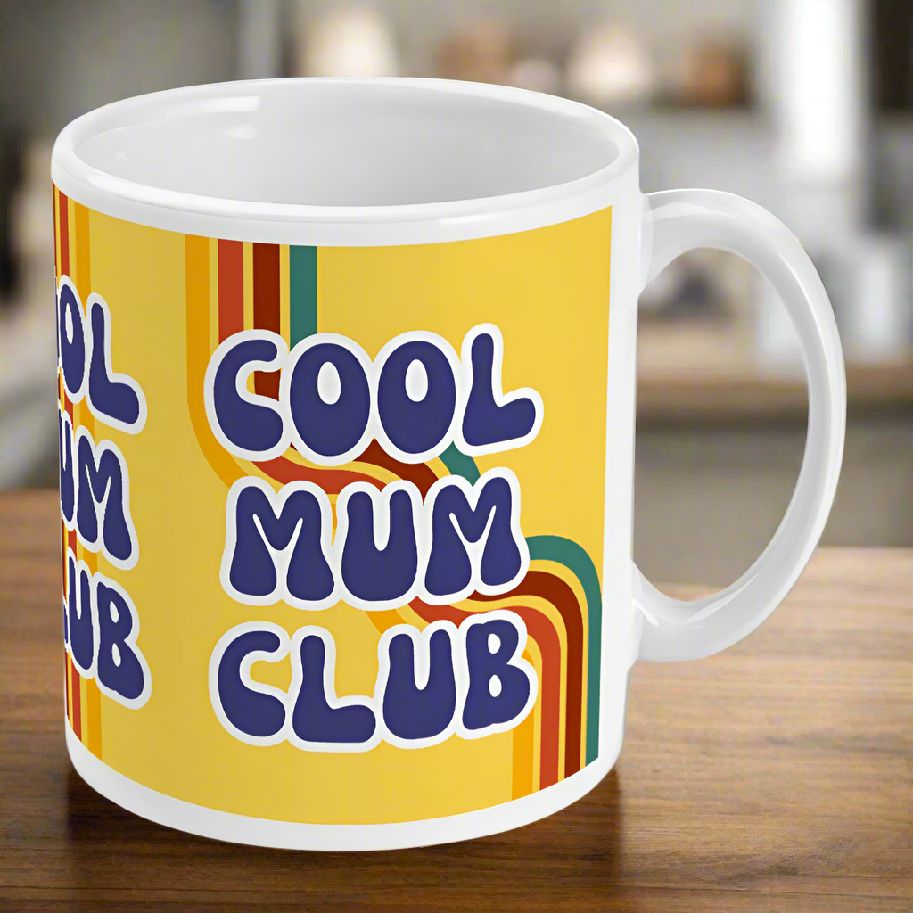 Retro Cool Mum Club Mug | Gift For Mum | 11 oz Ceramic