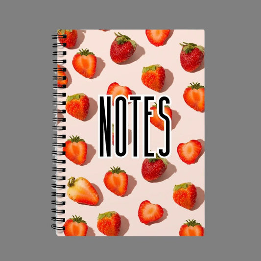 Strawberry Spiral Bound Notebook (A5)