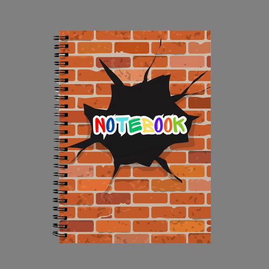 Graffiti Style Spiral Bound Notebook (A5)