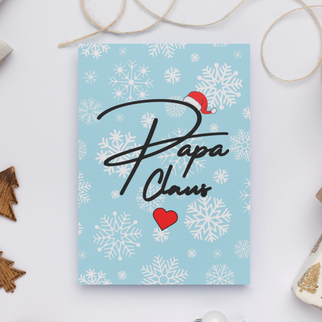 Papa Claus Christmas Card