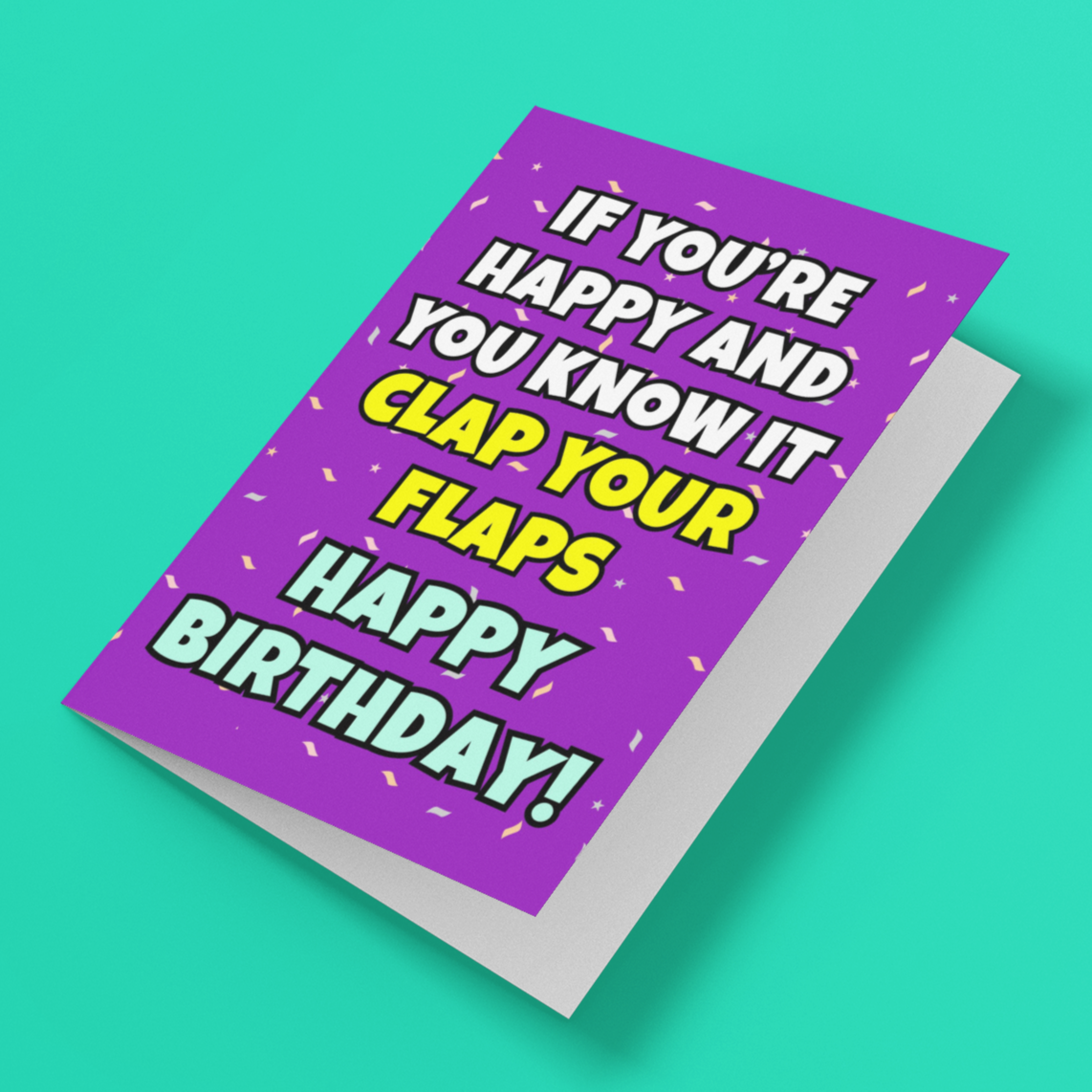 Clap Your Flaps Rude Birthday Card