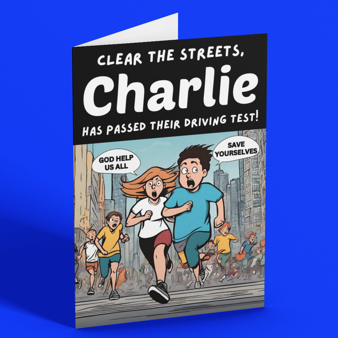 Personalised Clear The Streets Driving Test Card