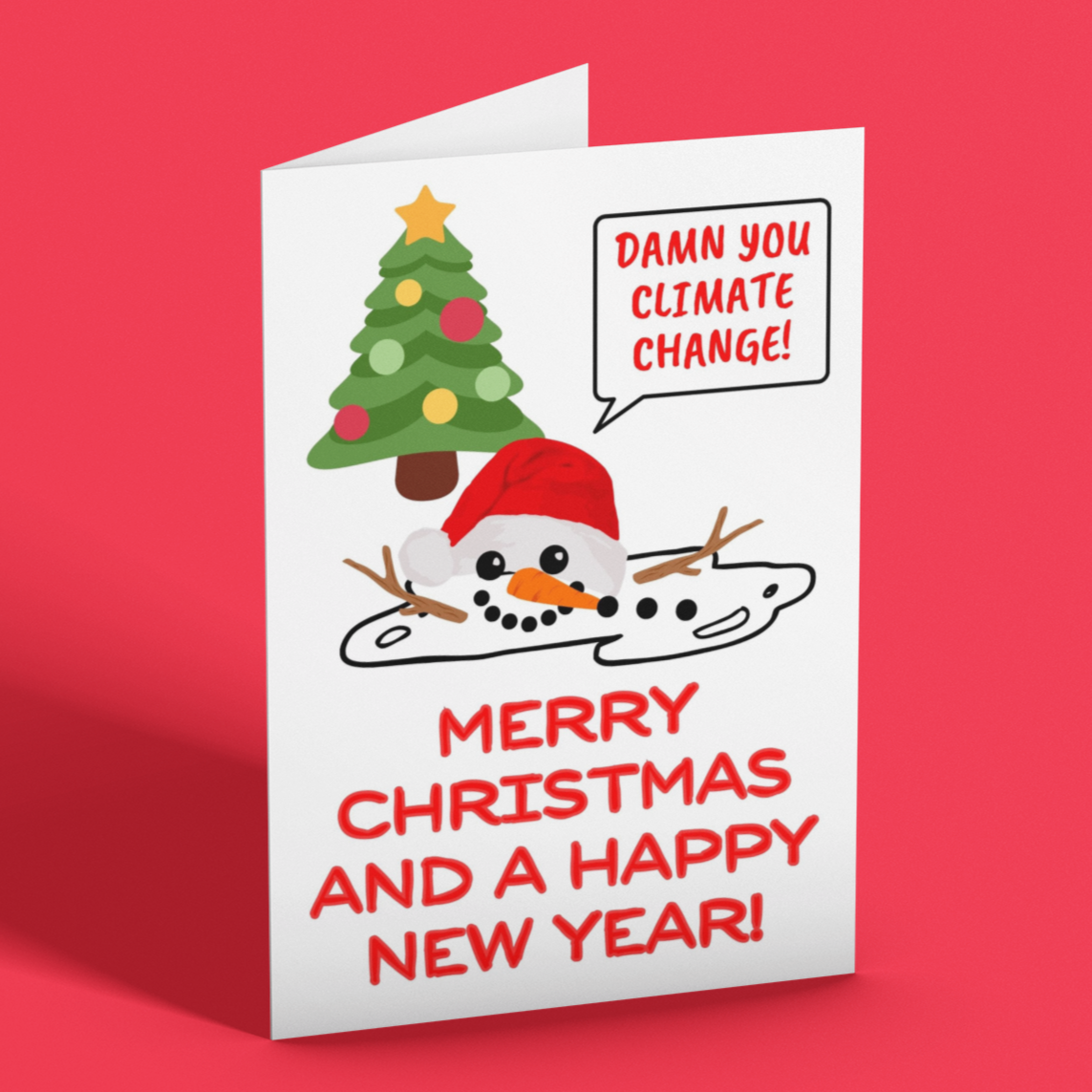Climate Change Christmas Card