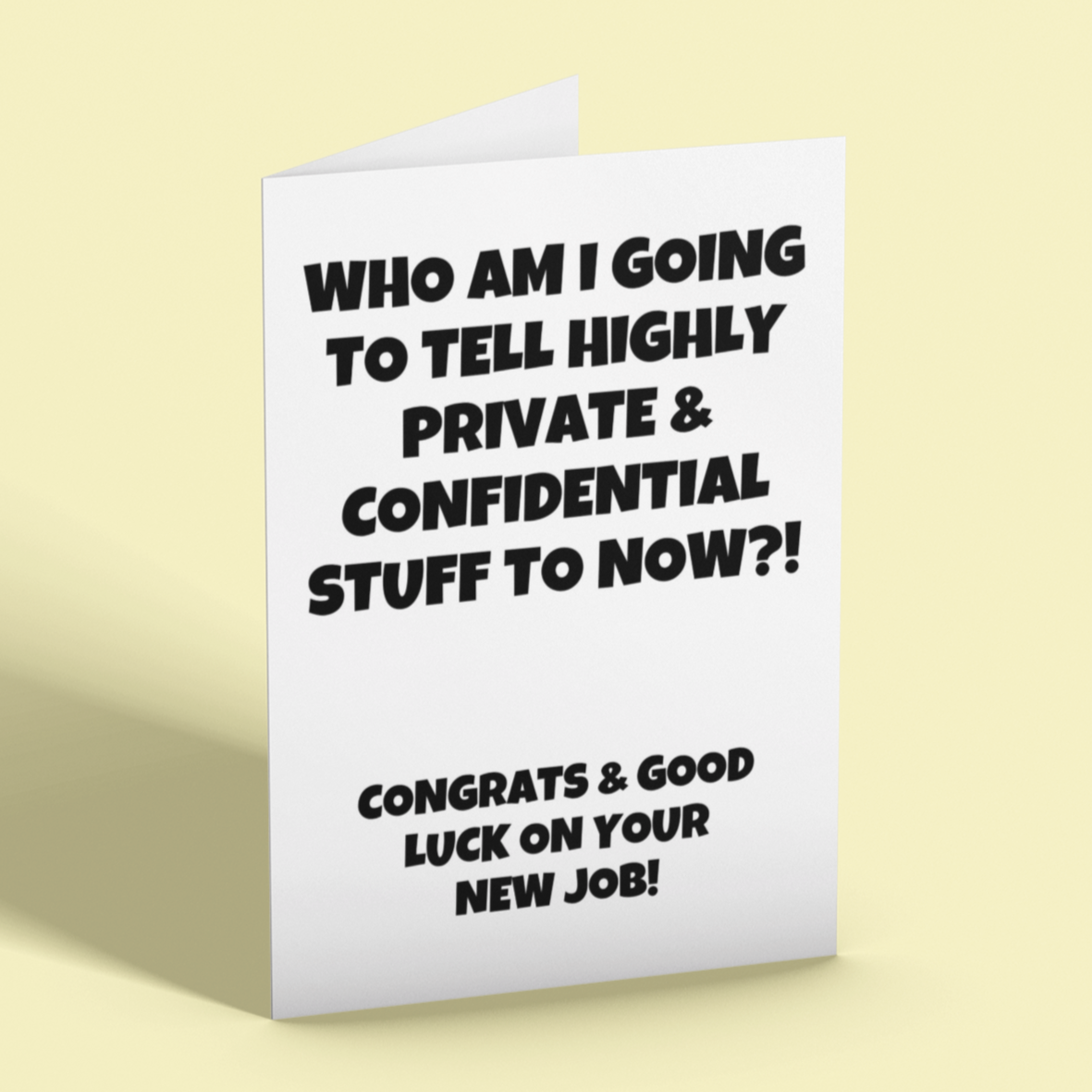 Congrats And Good Luck On Your New Job Card
