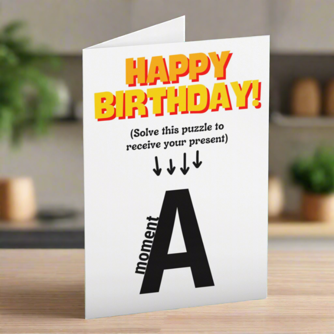 Brain Teaser Puzzle Happy Birthday Card (A)