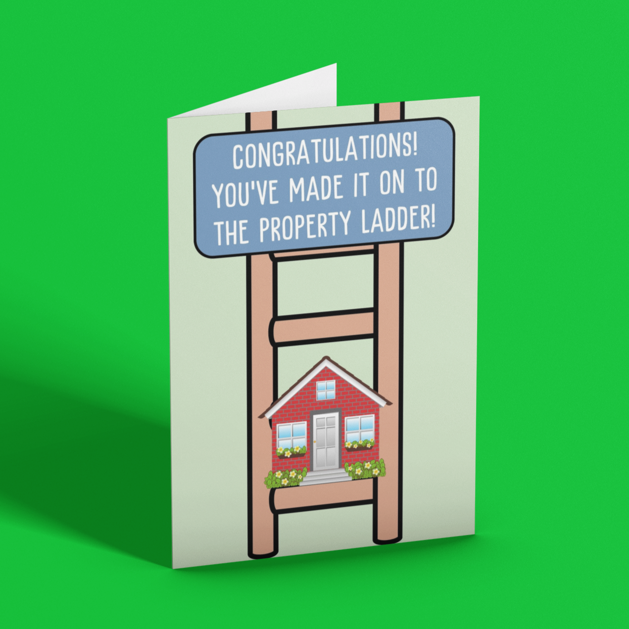 Congratulations You've Made It On To The Property Ladder New Home Card