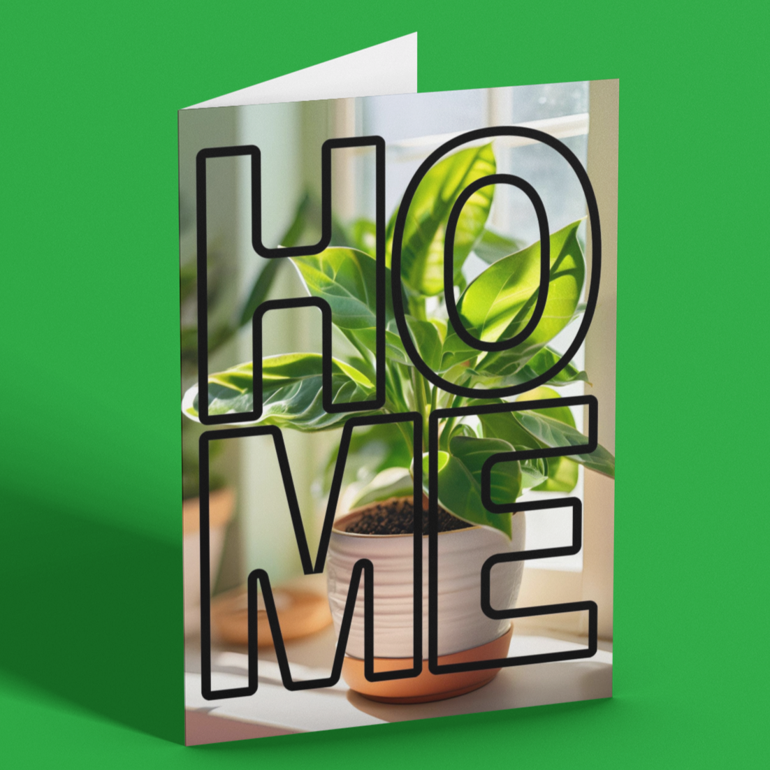 Simple Plant New Home Housewarming Card