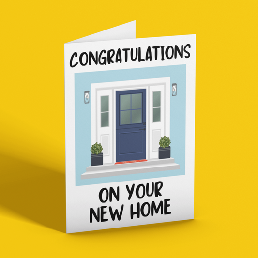 Congratulations On Your New Home Front Door Card