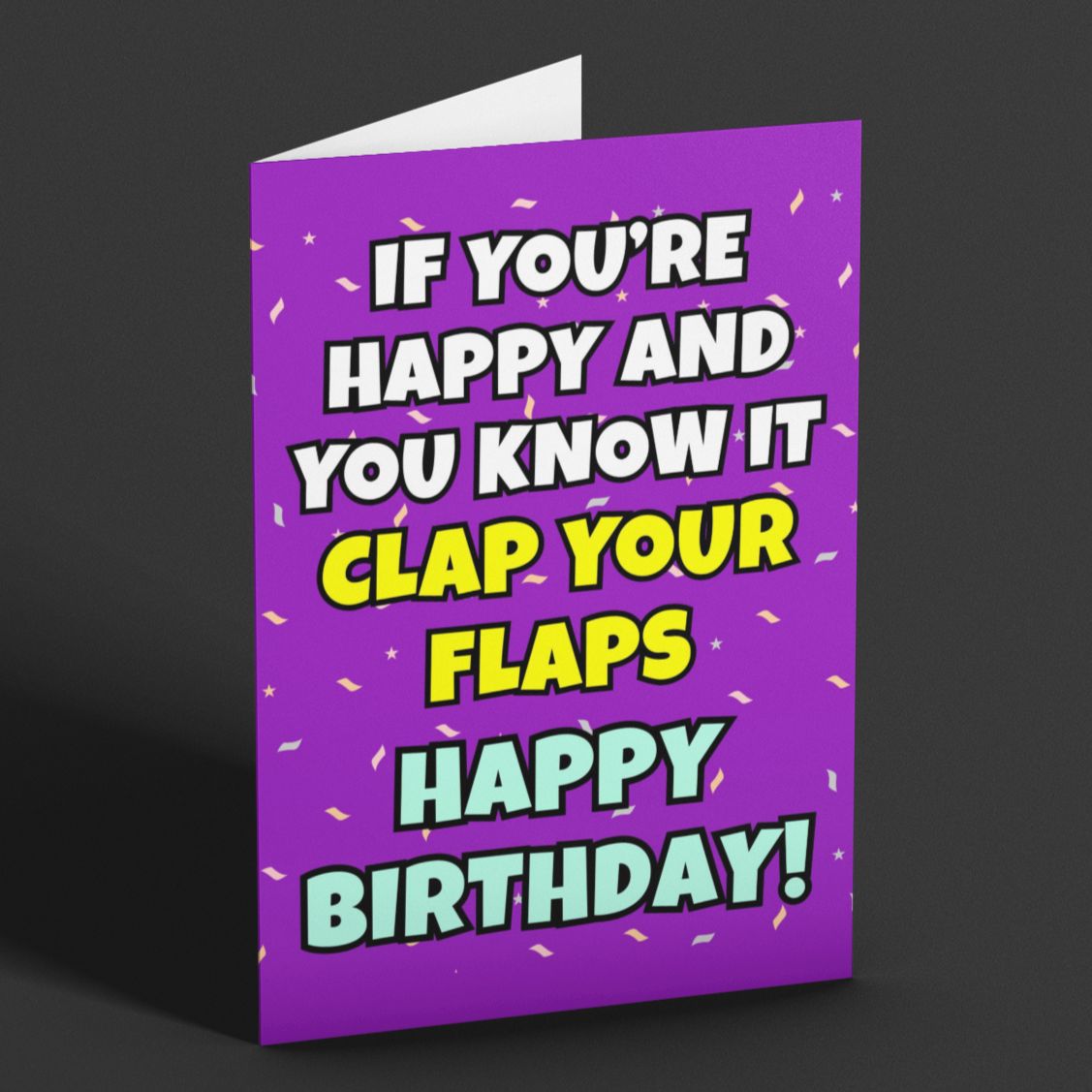 Clap Your Flaps Rude Birthday Card