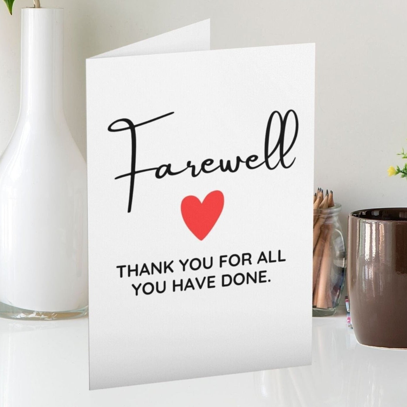 Farewell Leaving Card - Click Of A Button Prints