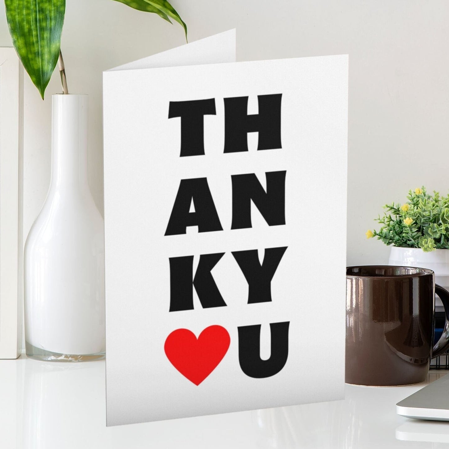 Simple Thank You Card - Click Of A Button Prints