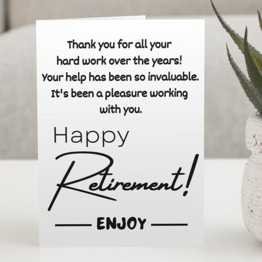 Happy Retirement Greeting Card