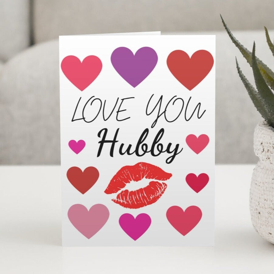 Love You Hubby, Husband Card - Click Of A Button Prints