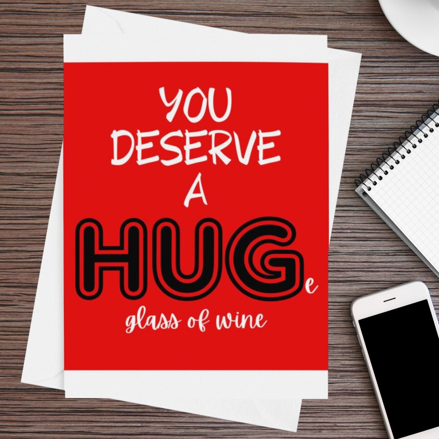 You Deserve A Hug Card - Click Of A Button Prints