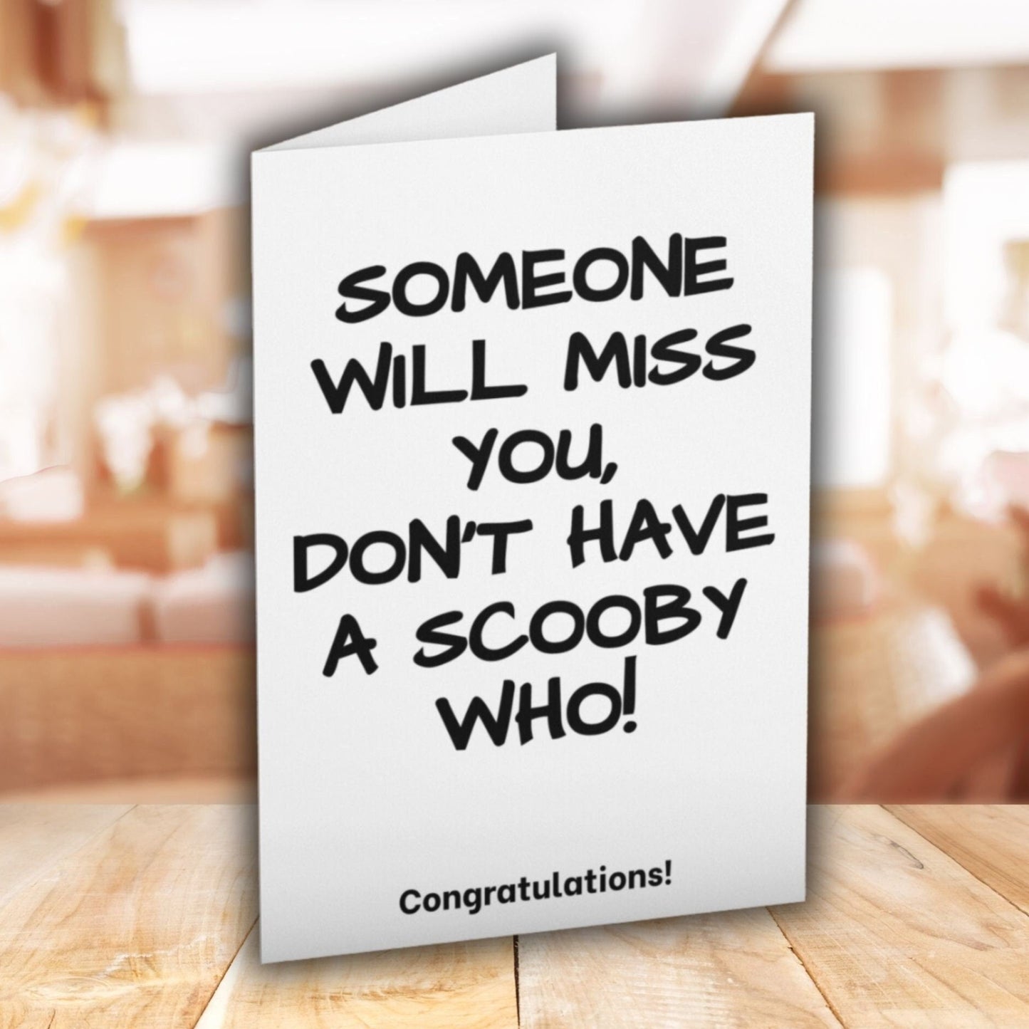 Someone Will Miss You Congratulations Card - Click Of A Button Prints