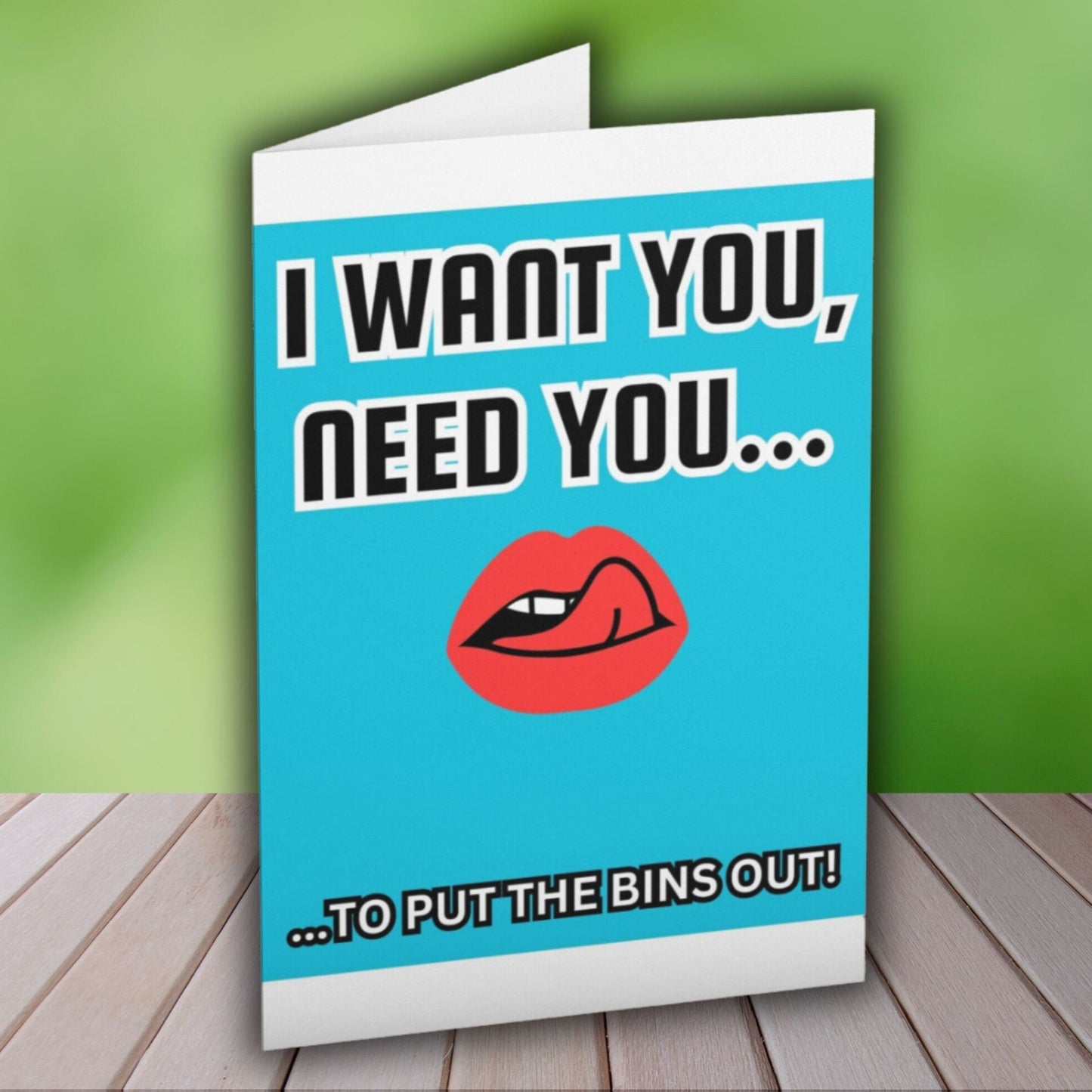 I Want You Need You Anniversary Card - Click Of A Button Prints