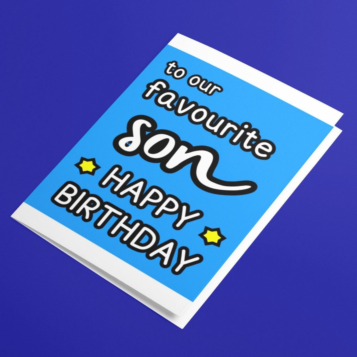 Favourite Son Birthday Card - Click Of A Button Prints