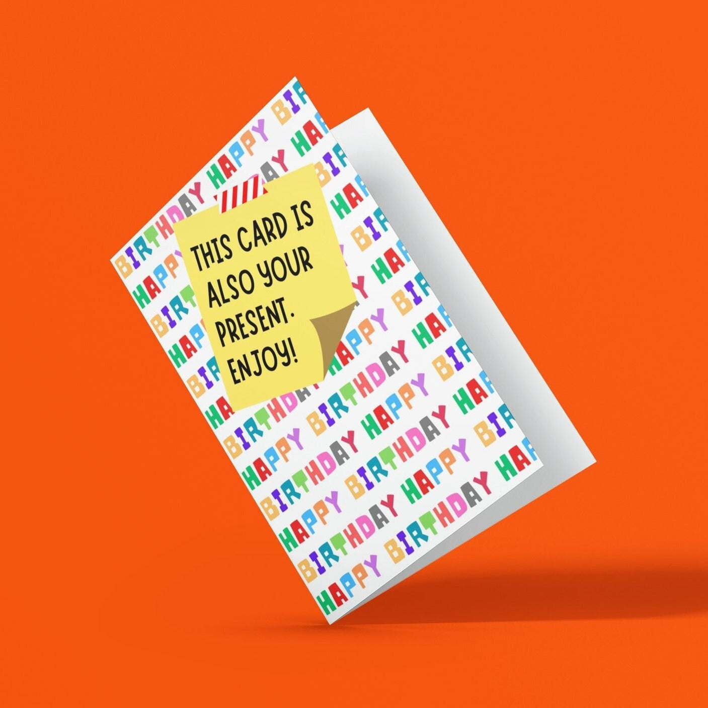 This Card Is Also Your Present Birthday Card - Click Of A Button Prints