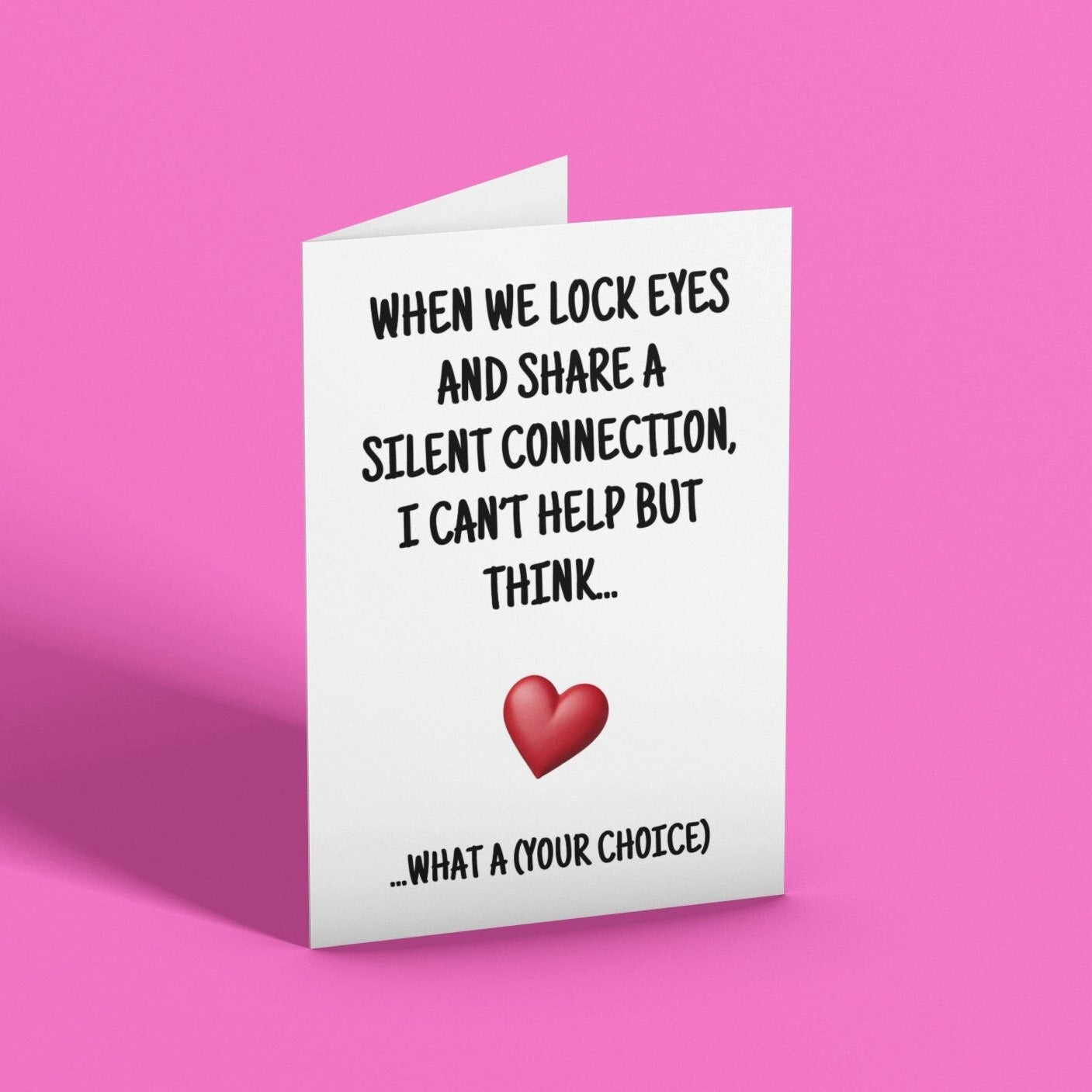 I Can't Help But Think Funny Anniversary Card - Click Of A Button Prints
