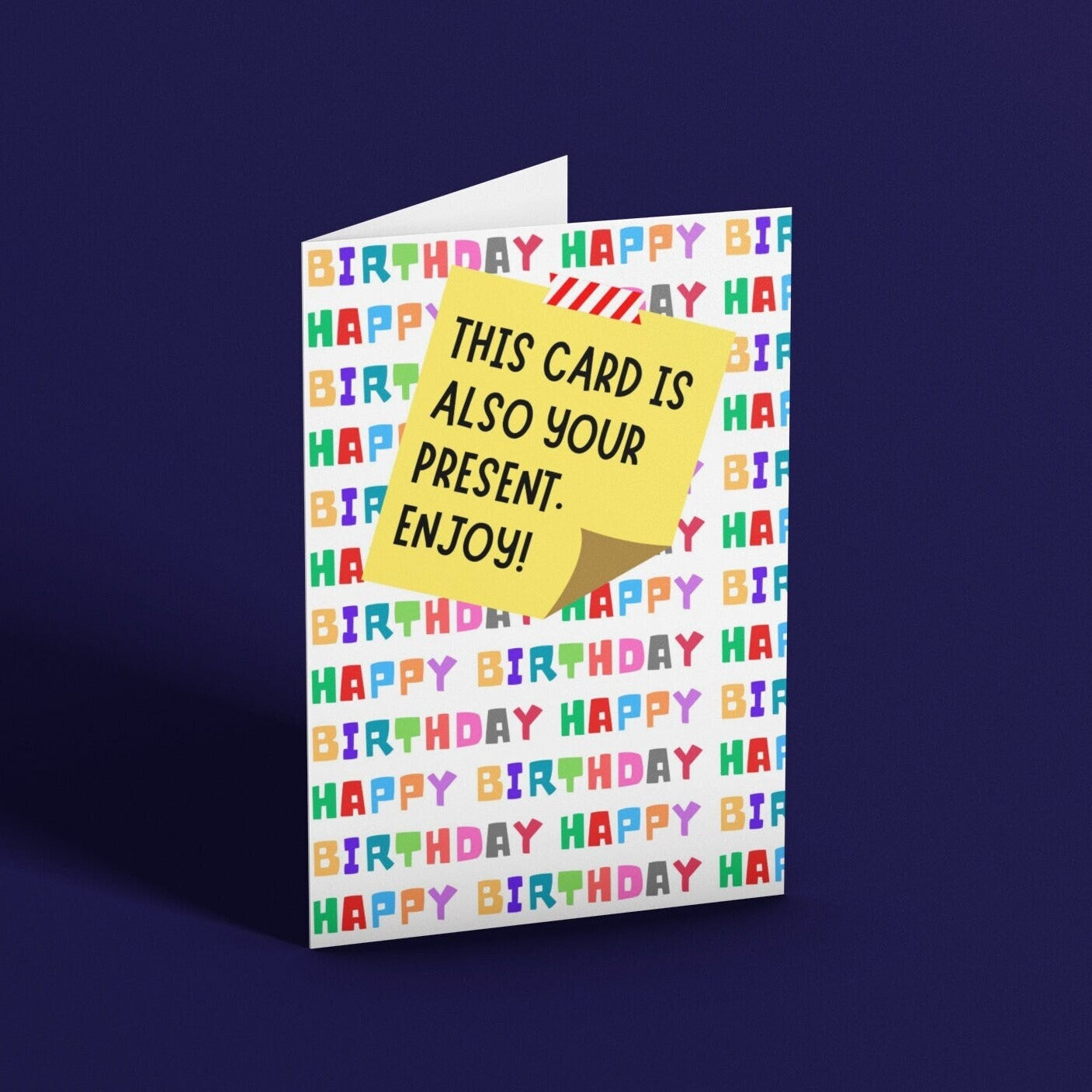 This Card Is Also Your Present Birthday Card - Click Of A Button Prints
