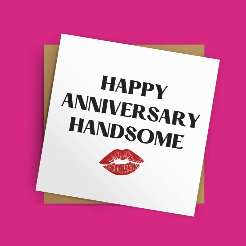 Happy Anniversary Handsome Greeting Card - Click Of A Button Prints