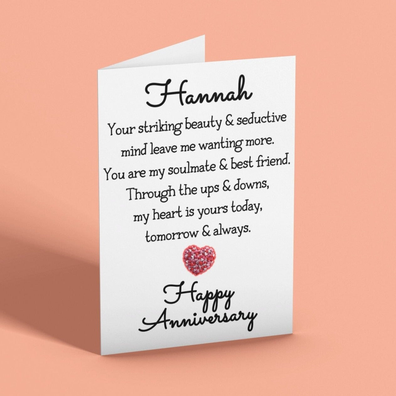 Personalised Soulmate And Best Friend Happy Anniversary Card - Click Of A Button Prints
