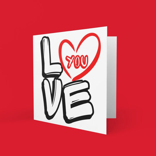 Love You Anniversary Card - Click Of A Button Prints