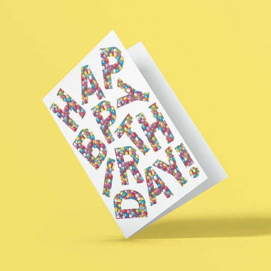 Happy Birthday Balloon Card - Click Of A Button Prints