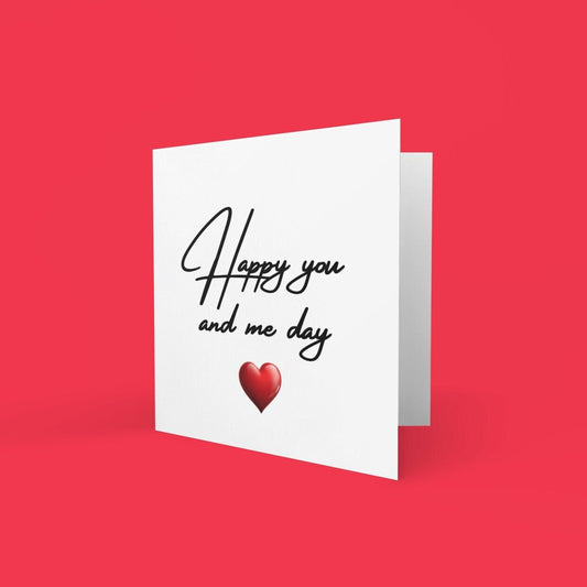 Happy You And Me Day Anniversary Card - Click Of A Button Prints
