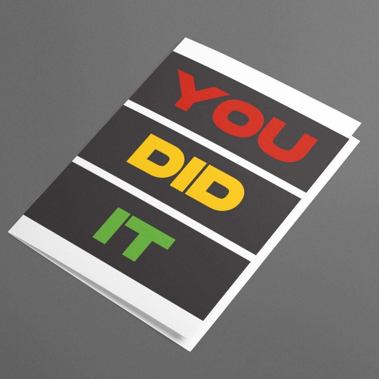 You Did It Traffic Light Card, Passed Driving Test - Click Of A Button Prints