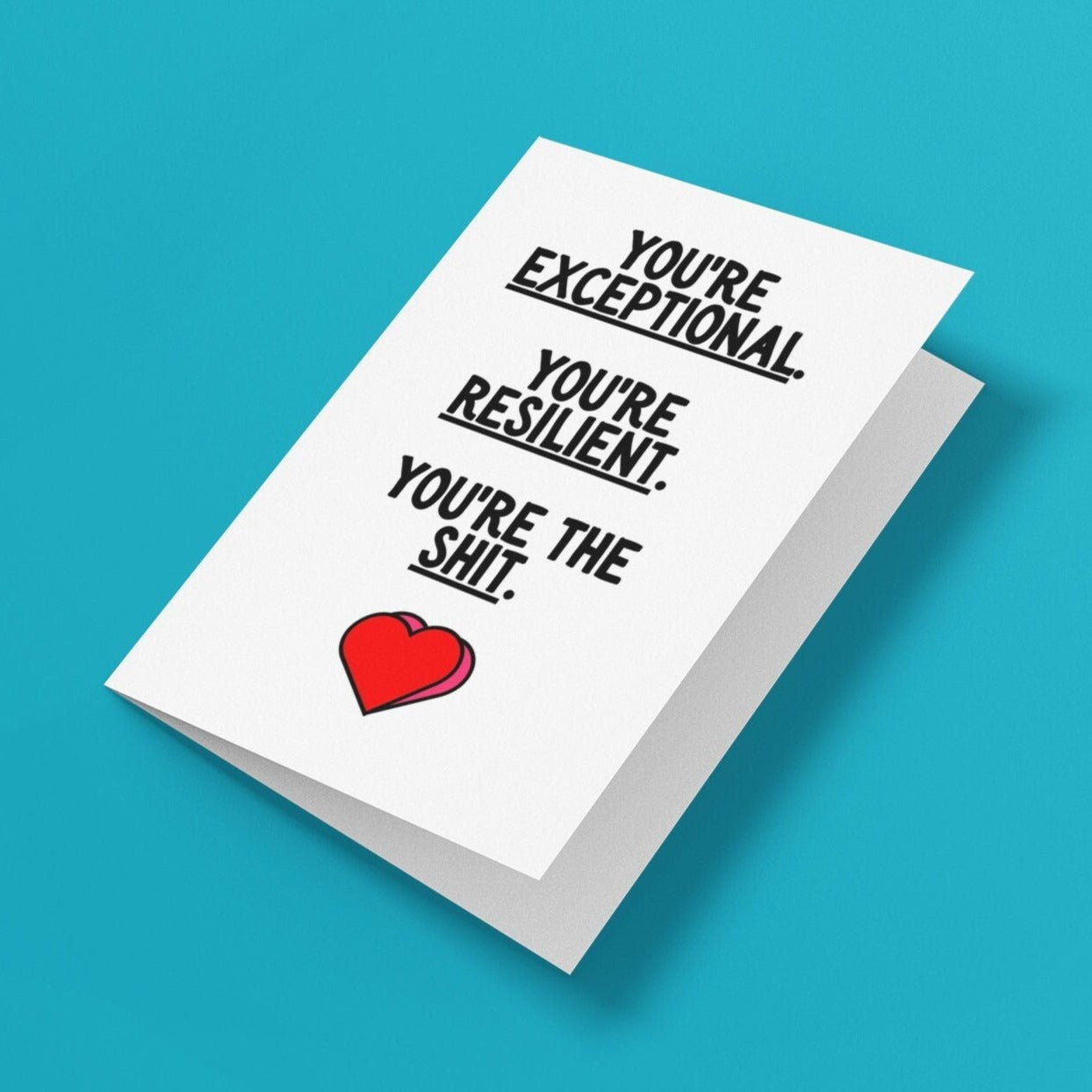 You're The Shit, Best Friend Card - Click Of A Button Prints