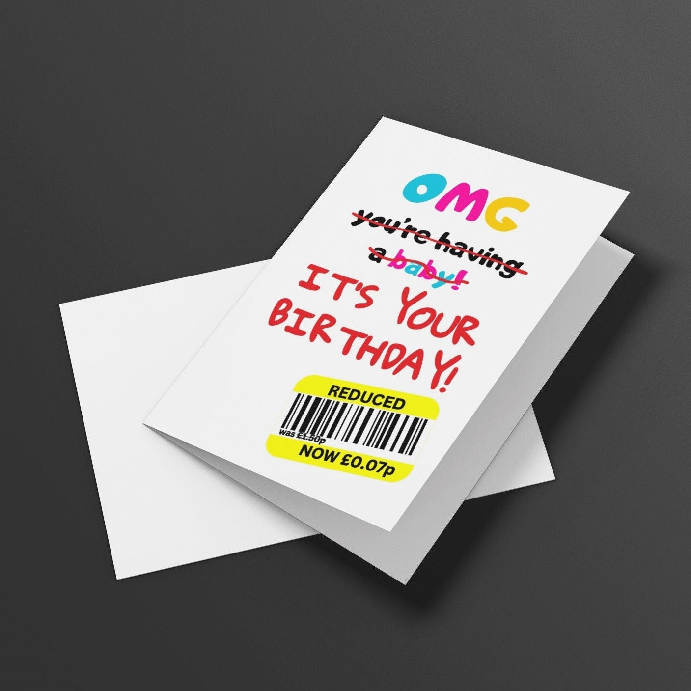 Reduced Sticker It's Your Birthday Card - Click Of A Button Prints