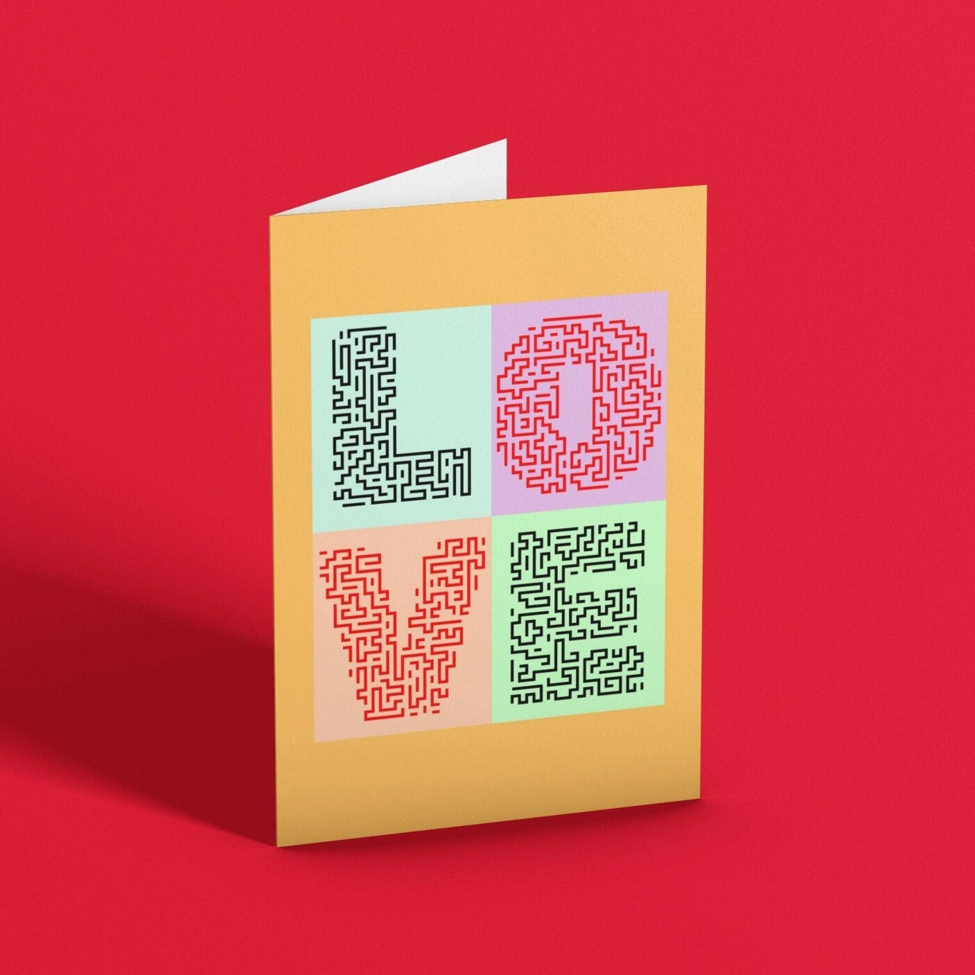 Modern Love Card - Click Of A Button Prints