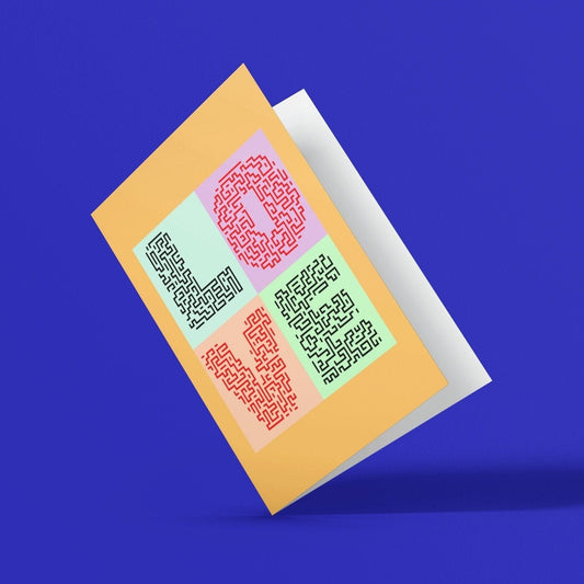 Modern Love Card - Click Of A Button Prints