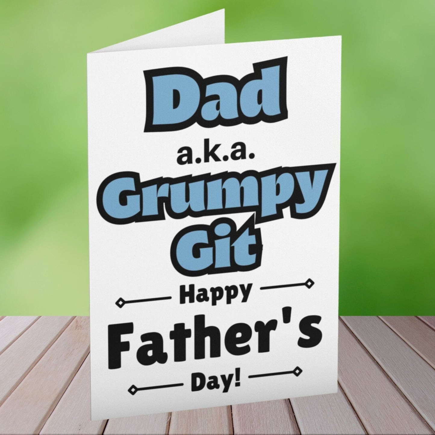 Grumpy Git Happy Father's Day Card - Click Of A Button Prints