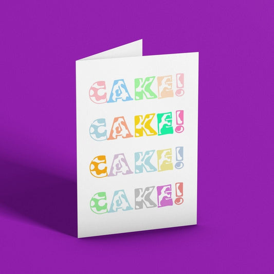 Cake Birthday Card - Click Of A Button Prints