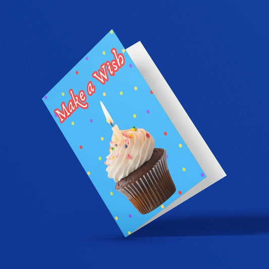 Make A Wish Birthday Card - Click Of A Button Prints