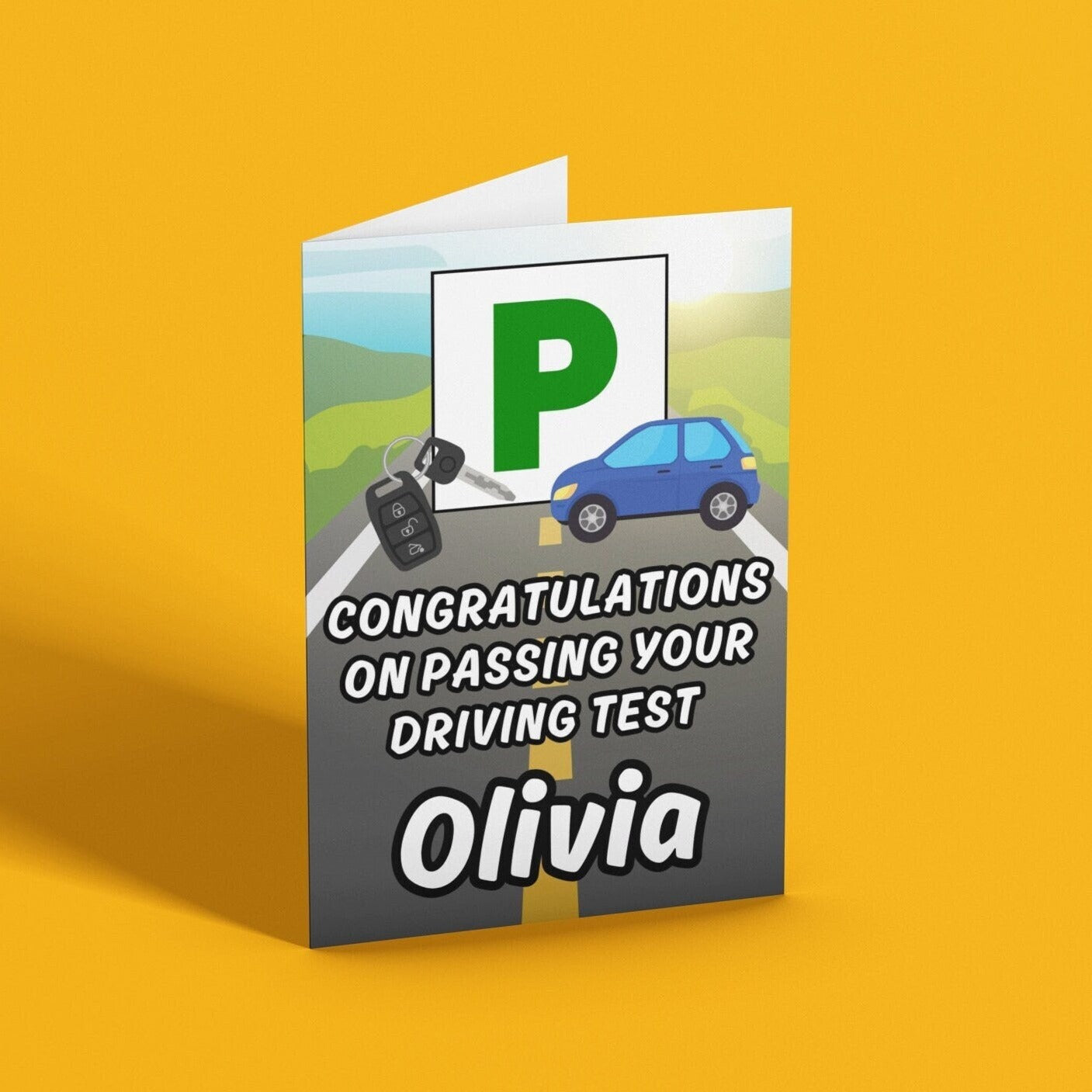 Personalised Congratulations On Passing Your Driving Test Card - Click Of A Button Prints