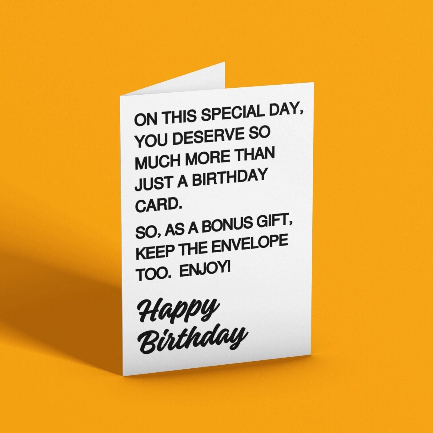 Keep The Envelope Funny Birthday Card - Click Of A Button Prints