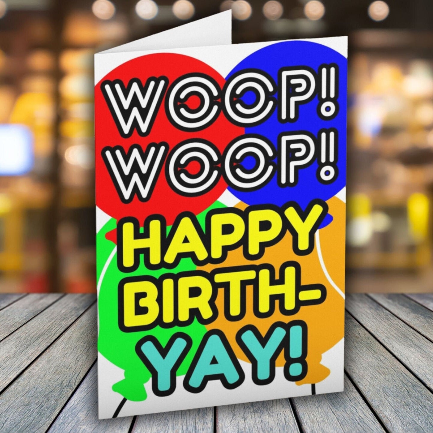 Fun Woop Woop Happy Birth-Yay Birthday Card - Click Of A Button Prints