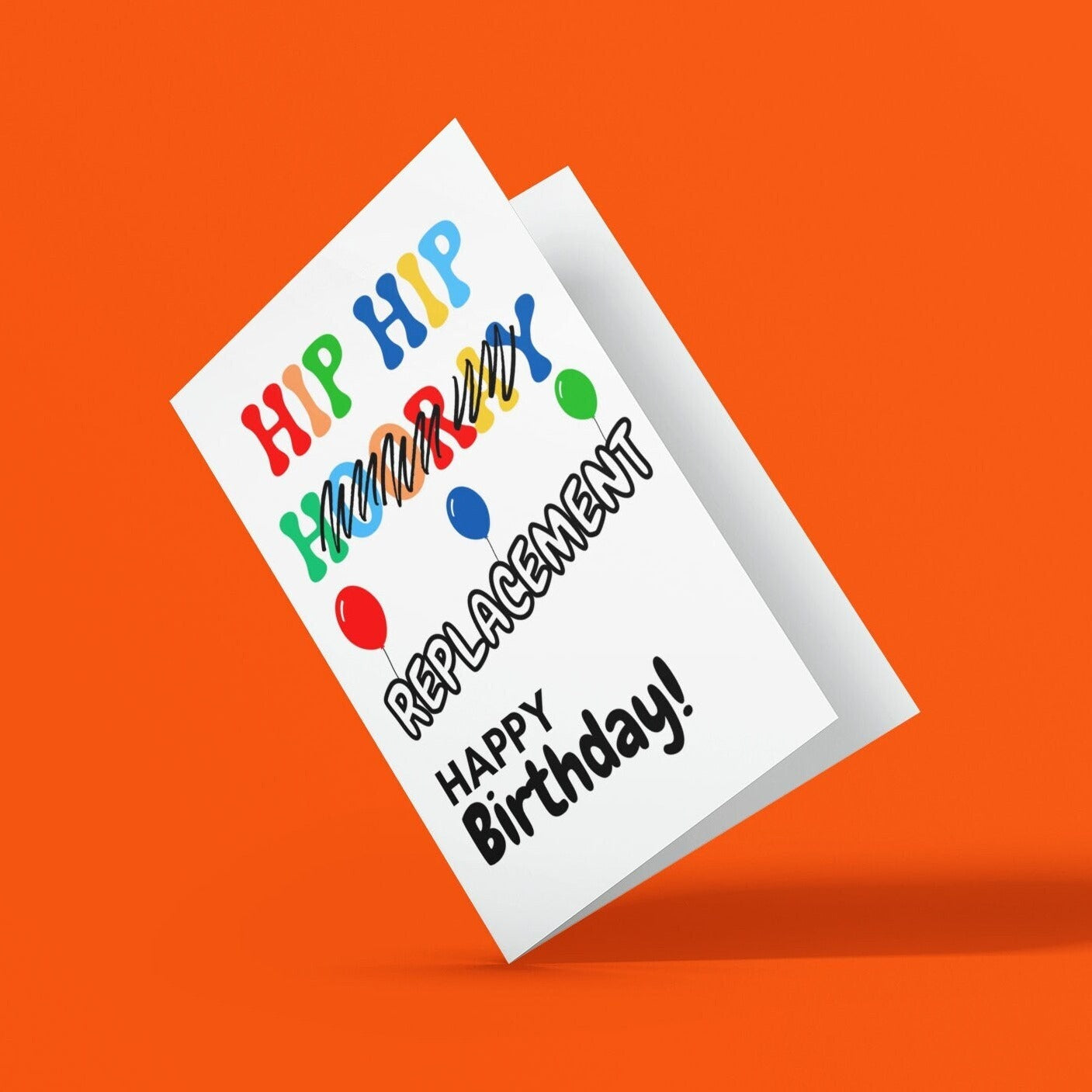 Hip Hip Hooray Replacement Birthday Card - Click Of A Button Prints