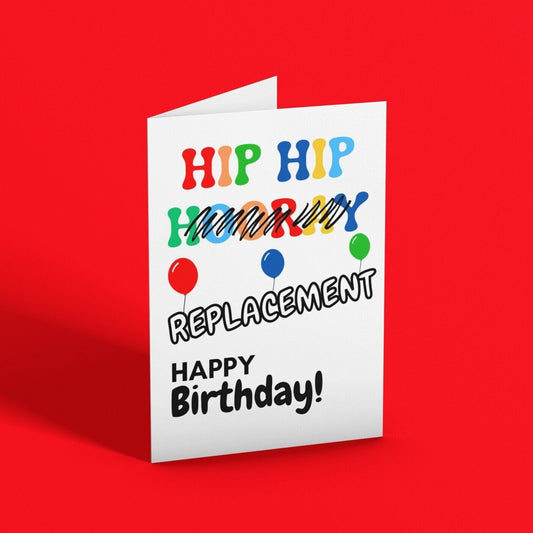 Hip Hip Hooray Replacement Birthday Card - Click Of A Button Prints