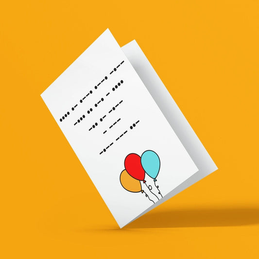 Morse Code Happy Birthday To You Card - Click Of A Button Prints
