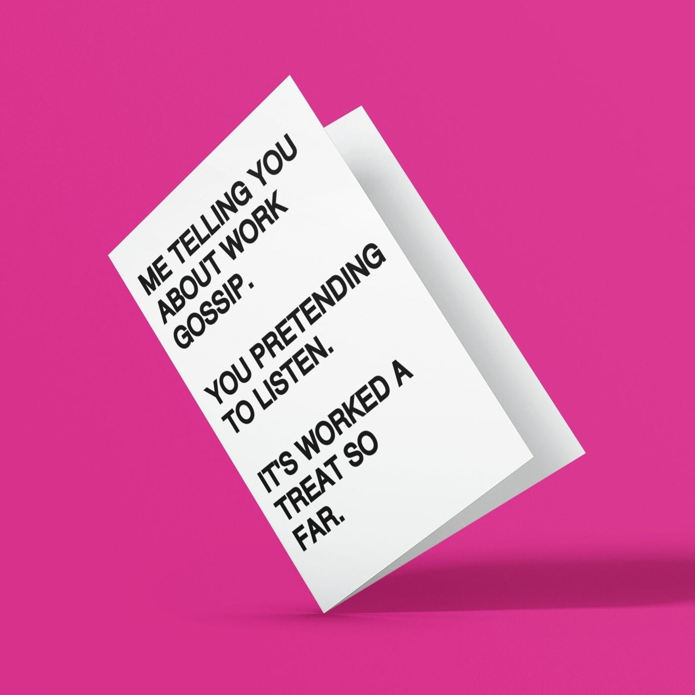 Funny Pretending To Listen Card - Click Of A Button Prints