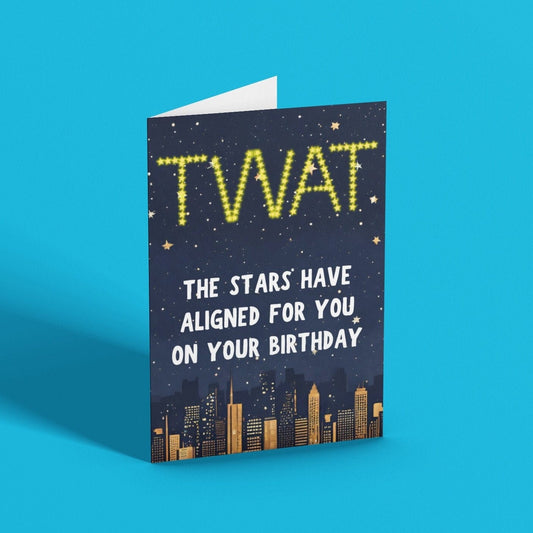 Stars Have Aligned Birthday Card - Click Of A Button Prints