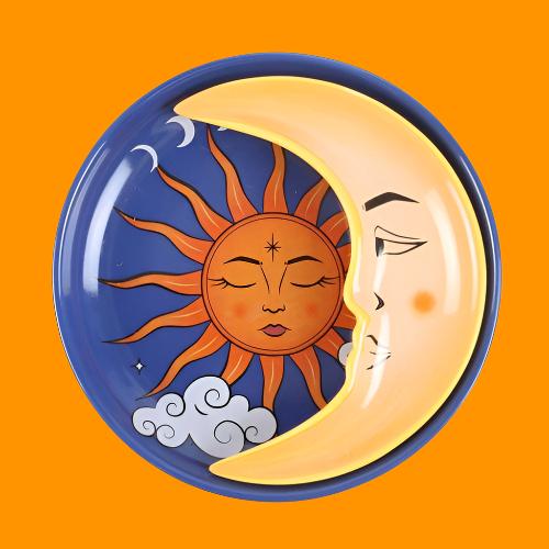 Sun and Moon Celestial Stacking Trinket Dish